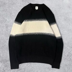 GAP Men's Sweater in Black and Cream